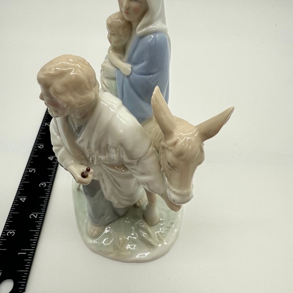 Vtg Homco Holy Family Joseph Mary Jesus on Donkey Figurine #8910 - Picture 4 of 6